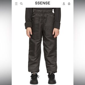 Fear of God Essentials Black Kids Joggers with Elastic Waist